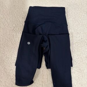 lululemon 25” navy blue leggings